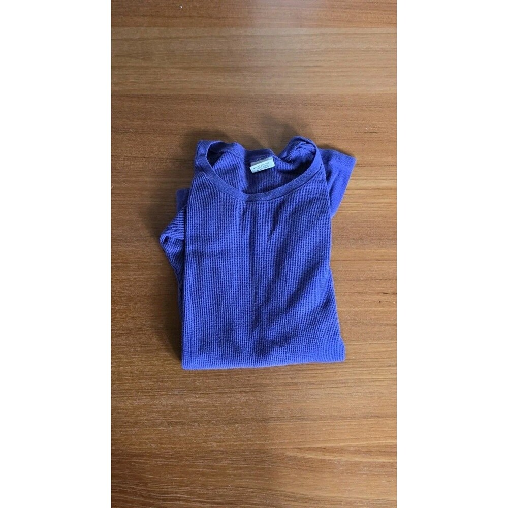 Essentials By Full Tilt Girl's Purple Waffle Knit Long Sleeve Top Size XL